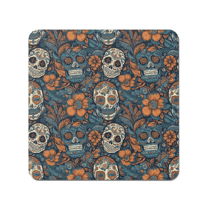 Dia De Los Muertos Skulls Pattern Coasters