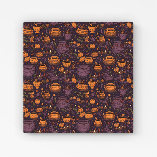 Wicked Witches Bubbling Cauldrons Canvas