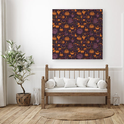 Wicked Witches Bubbling Cauldrons Canvas