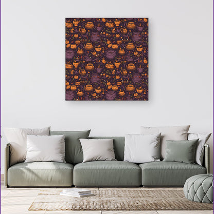 Wicked Witches Bubbling Cauldrons Canvas